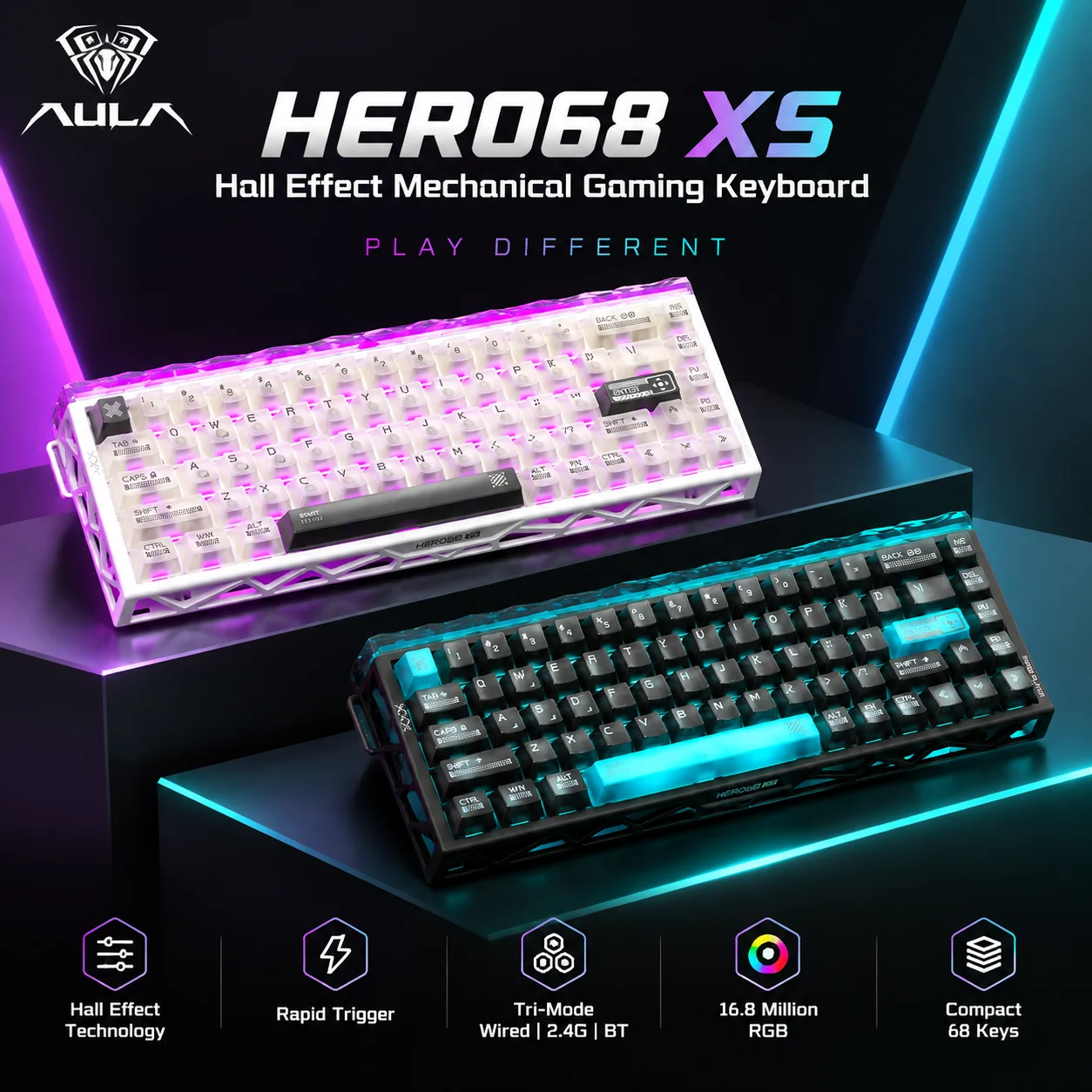 Aula Hero68 XS Hall Effect Mag - Gaming Keyboard Nearby recensie en prijs