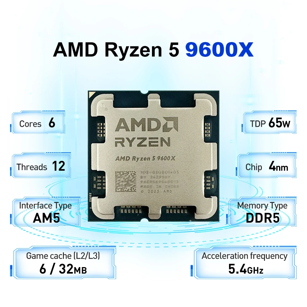 AMD Ryzen 5 9600X L3=32M 5,4GH - Amd Cpu Ryzen 7 recensie en prijs