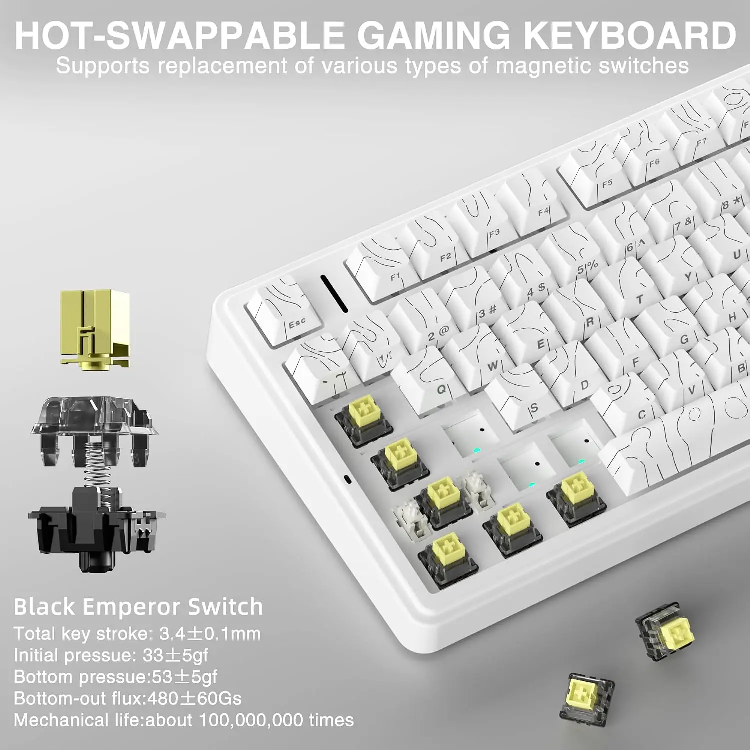AULA F75 HE Magnetisch toetsen - Gaming Keyboard Nearby recensie en prijs